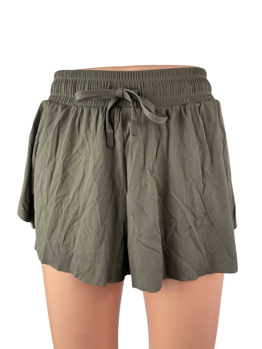 Joy Lab Women's Olive Green Drawstring Yoga Workout Athletic Running Shorts XS